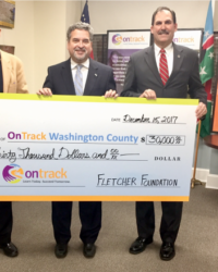 The Fletcher Foundation awards a grant to OnTrack Washington County to support their efforts to align community resources around college and career readiness and workforce development in our community.
